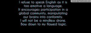emotive a language. It encourages participation in a global community ...