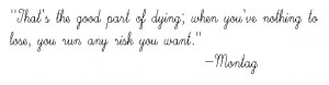 fahrenheit 451 quote - montag on dying