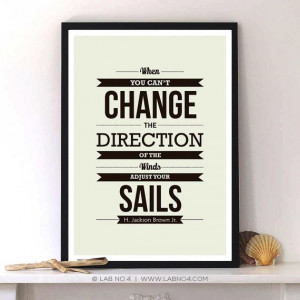 Adjust Sails #typography #quotes #poster #art