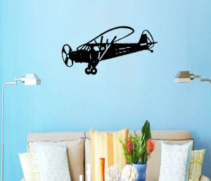 Big-Airplane-Boys-Room-Wall-sticker-Quote-Word-Lettering-picture-Art ...