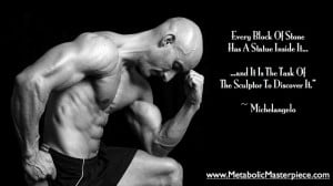 Motivational Fitness Quote from Michelangelo