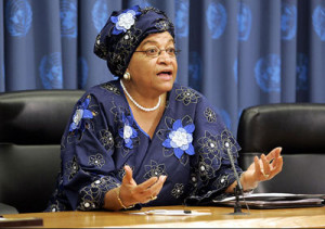 LiberianPresident Ellen Johnson Sirleaf hassuspended 46 government ...