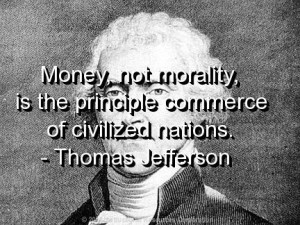 Thomas jefferson quotes and sayings meaningful witty money