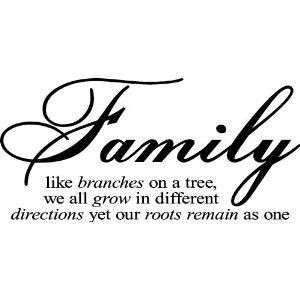 Family tree sentiment! Our roots remain as one!!!