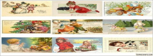 Old Fashion Christmas Collage Facebook Timeline Cover
