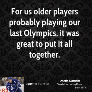 Mats Sundin Quotes