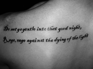 ragegoodnightquotetattoo-tattoo-design