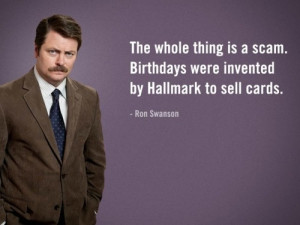 Ron Swanson Birthday