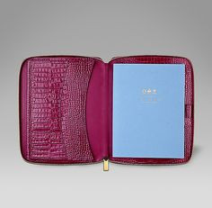 Berry Mara A5 writing folder in printed calf leather is perfect to ...
