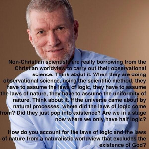 ... quote from the creation vs. evolution debate with Bill Nye #