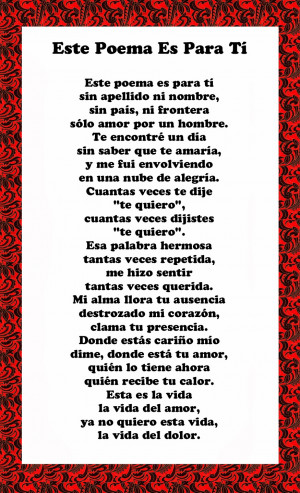 Spanish love poems