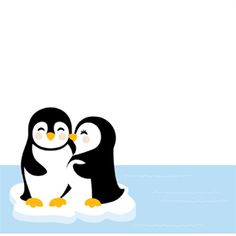 penguin couple modern holiday cards more couples modern penguins ...
