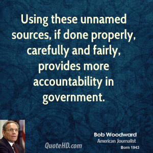 Bob Woodward Government Quotes