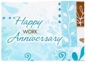 Ecard: Happy Work Anniversary With Amazing Design And Work Anniversary