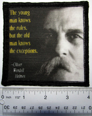 Details about Oliver Wendell Holmes QUOTE - Printed Patch - Sew On ...