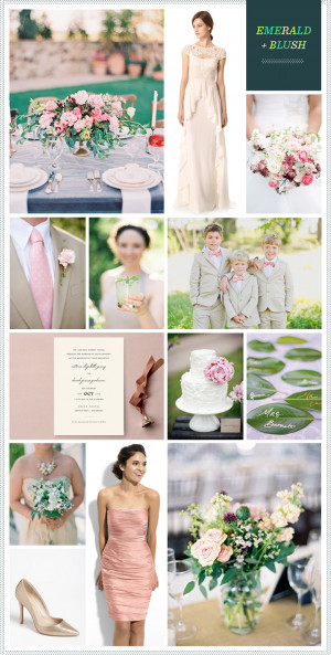 ... : http://www.revel-blog.com/post/emerald___blush_wedding_inspiration