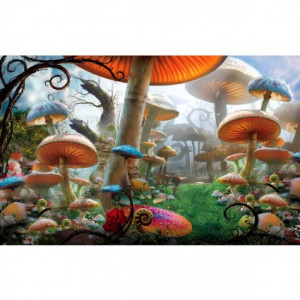 Alice in Wonderland Mushroom Forest