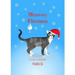for_niece_meowwy_christmas_cat_greeting_cards.jpg?height=250&width=250 ...
