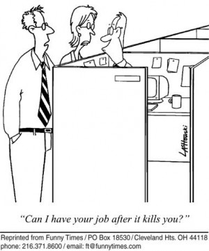 Funny death work office cartoon, October 03, 2012