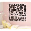 Volleyball Sports Vinyl Decal Wall Art Words Sticker Lettering Quote ...