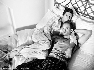 Loved up: Neil Patrick Harris and his partner David Burtka pose for ...