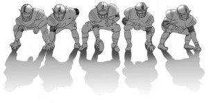 Football Lineman Stance Cartoon Offensive linemen may be the
