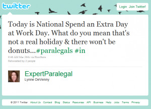 Paralegal Practice Tip: If you're going to make up a holiday for us ...