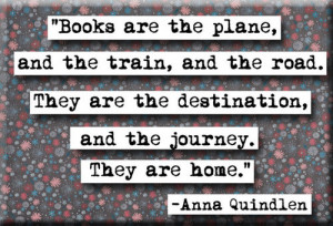 Books are the plane, and the train, and the road. They are the ...