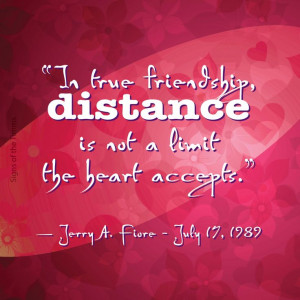 Friendship Distance Quotes