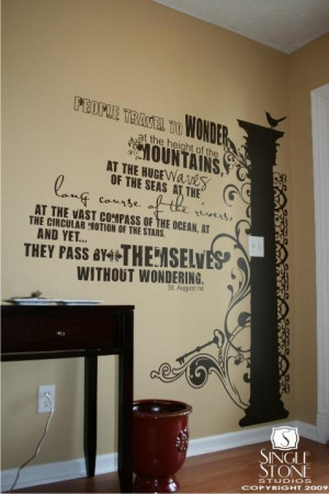 Wall Decal Quote Wonder Large (Free Shipping) - Vinyl Text Wall Words ...