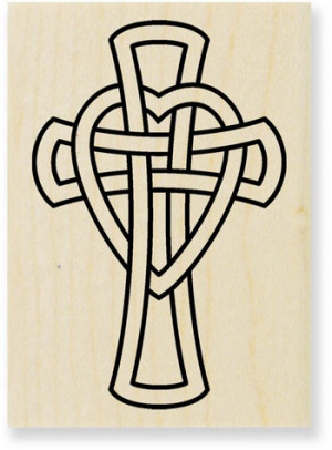 Entwined Cross - Rubber Stamps