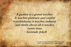 Gertrude Jekyll gardening quote