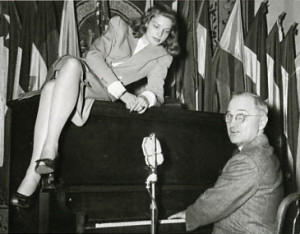 Lauren Bacall and Harry Truman
