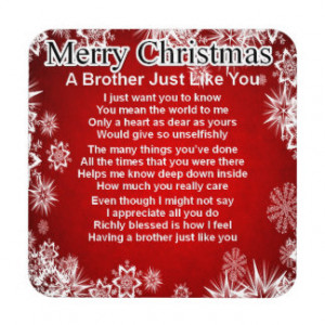 Christmas Poems For Brothers Brother poem c... christmas