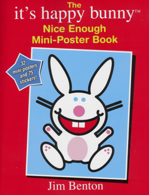 Its Happy Bunny Nice Enough Mini- Poster Book