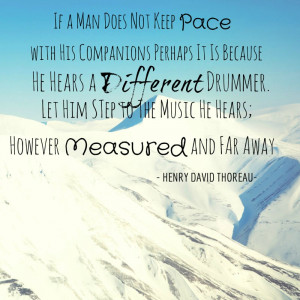 Thoreau Quote However...