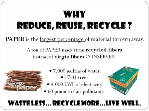 Reuse, recycle and reduce9
