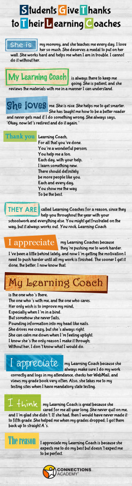 students give thanks to their Learning Coaches