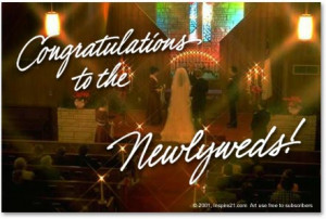 Congratulations on the Newlyweds