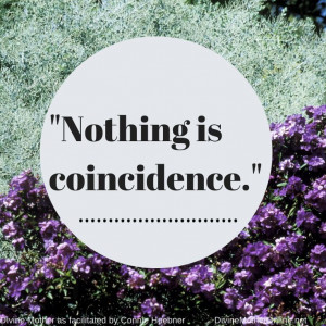 Nothing is coincidence.