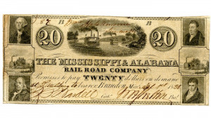 20 The Mississippi & Alabama Railroad Co. 1838, Brandon, MS