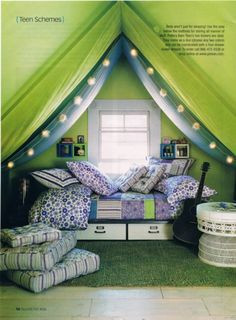 Teen room attic space (Country Collectibles mag #18 ) More