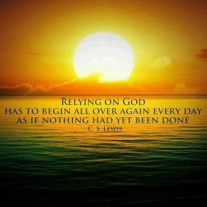 Relying on God. C.S. Lewis