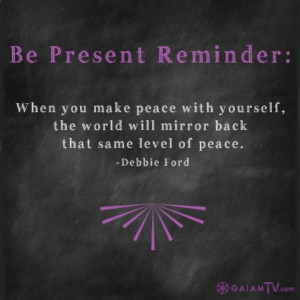 Be Present Reminder...