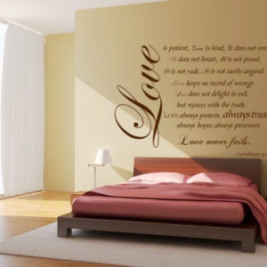 Red Love is Patient Bible Verse / quotes Vinyl Decal Large. My mom has ...