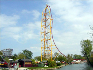 Top Thrill Dragster, the second tallest roller coaster in the world