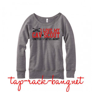 US ARMY Cav Scout Slouchy Sweater on Etsy, $50.00