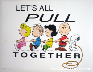 Let’s all pull together”