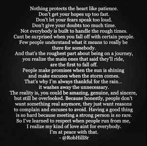 Nothing Protects The Heart Like Patience