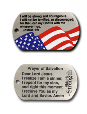 joshua 1 9 full color american flag inspirational necklace